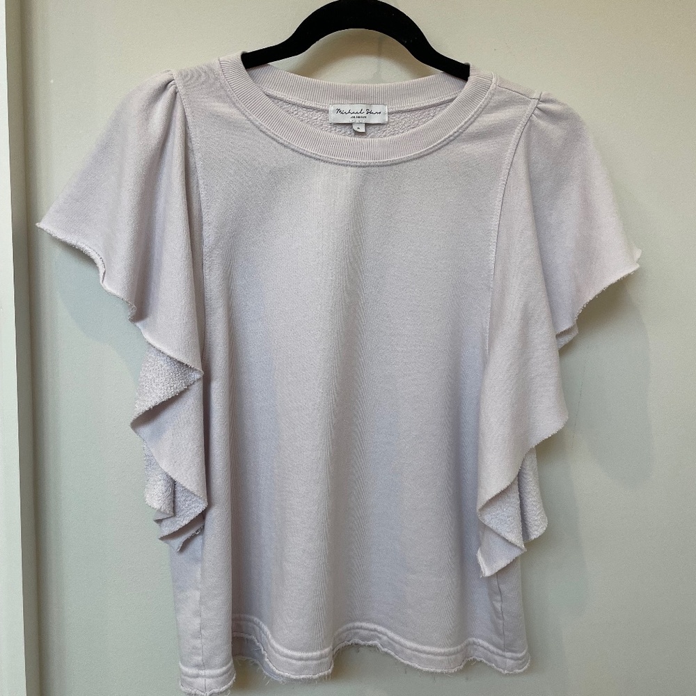 Michael Stars Ariana Flutter Sweatshirt Tee